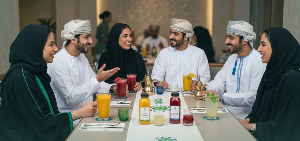 مجموعة أشخاص في بيئة اجتماعية يعكسون تأثير البيئة على اسباب ادمان الكحول والعلاقات الاجتماعية